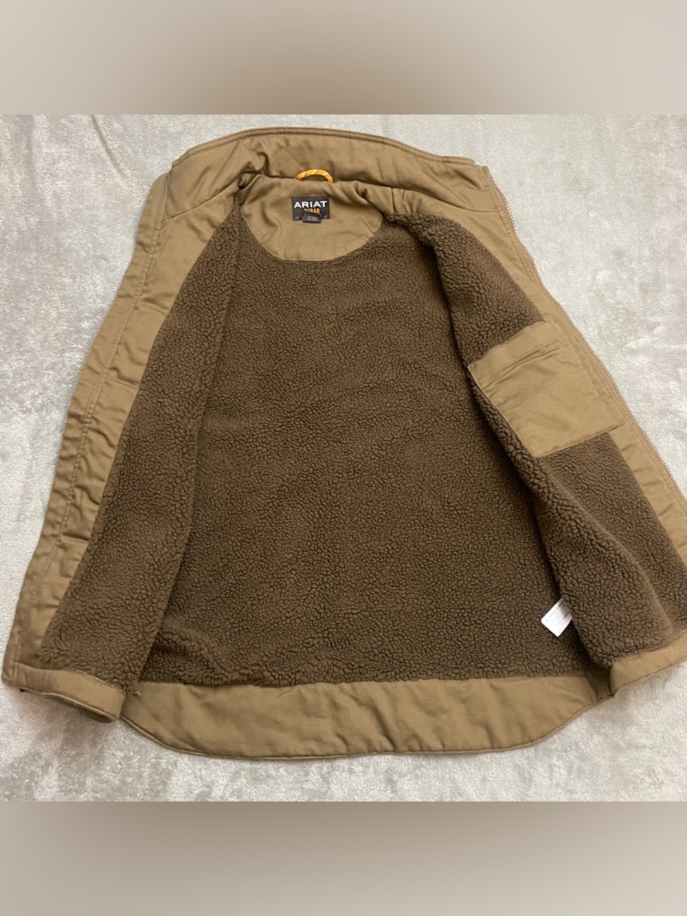 ARIAT REBAR Vest Large Wren Sherpa Lining Duracanvas Tough Max - Picture 5 of 12